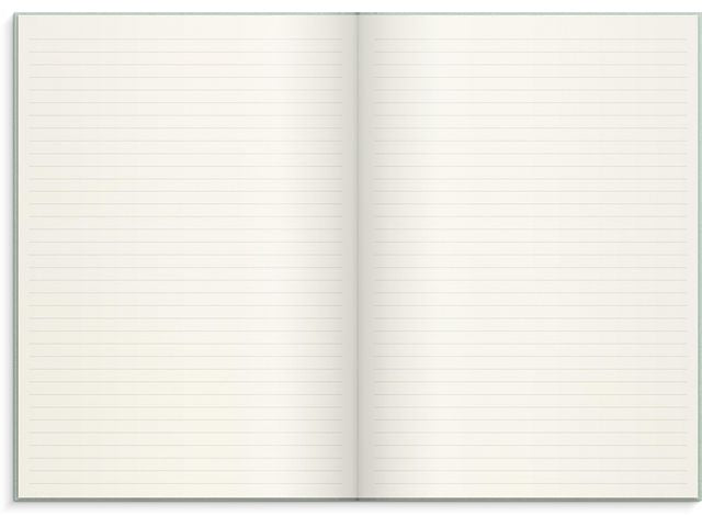 Ant.bok BURDE A4 textil linj grön